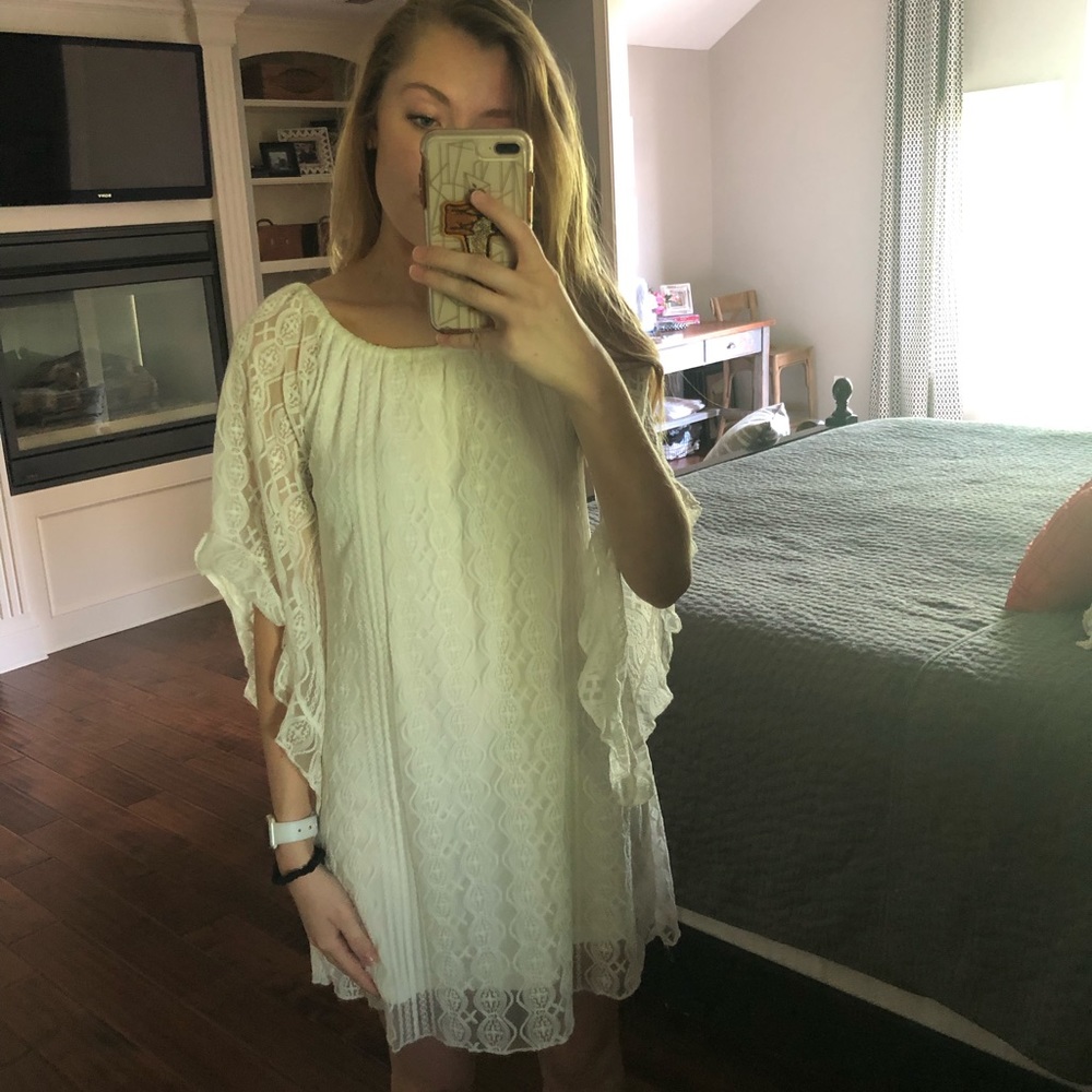 White Lace shift dress